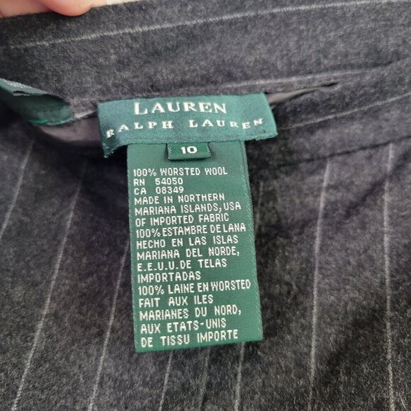 Vintage Lauren Ralph Lauren 100% Worsted New Wool USA Made Trousers Size 10 - Picture 6 of 11